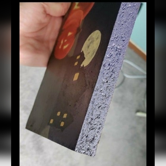 🎃🍁NEW Halloween Autumn Haunted House Wall Decoration/Picture/Pai… - Picture 10 of 12